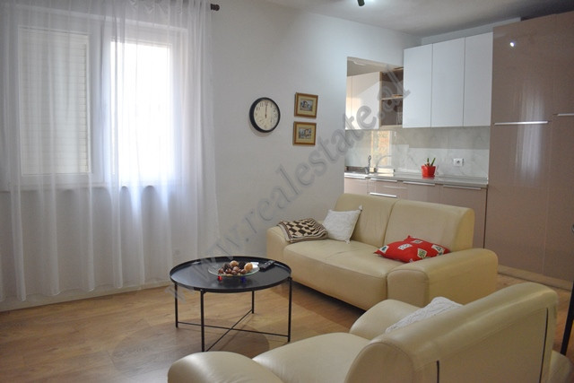 Apartament 1+1 me qira ne rrugen e Elbasanit, prane Downtown One ne Tirane.
Pozicionohet ne katin e